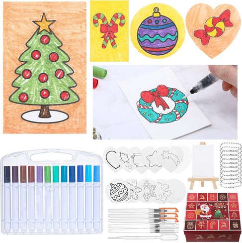 AmazingSpark 122pcs Magic Puffy Paint, Magic 3D Foam Texture Painting Kit Include 60pcs Foam Texture Paper 24 Colors Acrylic Paint Markers DIY Bubble Drawing Art Supply Painting Gift(Classic Style) in Saudi Arabia