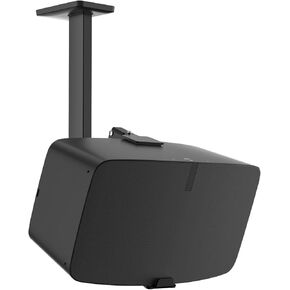 حامل جداري لمكبر الصوت عالي التحمل من Yibracki لحامل مكبر الصوت Sonos Five & Play 5 Gen 2، حامل مكبر صوت قابل للتعديل للإمالة والدوران من أجل Sonos Play: 5 & Sonos 5، حامل على الحائط، الأقواس تصل إلى 35 رطل، أسود in Kuwait