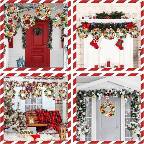 Openfly 12 مجموعات هالوين إكليل من طقم الحرف الزهر للبنين ، زخارف الزخارف الهالوين. in Kuwait