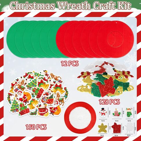 Openfly 12 مجموعات هالوين إكليل من طقم الحرف الزهر للبنين ، زخارف الزخارف الهالوين. in Kuwait