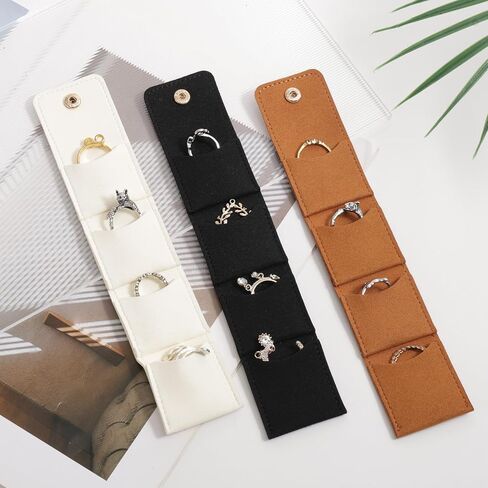 3pcs Mini Travel Jewelry Pouch for Women, Small Portable Jewelry Organizer Bag Multifunctional Tiny Travel Pouch Case for Earrings Rings Necklaces (Pink, Gray, Beige) in Saudi Arabia