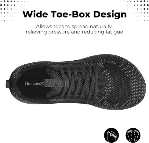 Wide Walking Shoes for Men - Ultra Light Zero Drop Mesh Sneakers Grey 10.5 in Saudi Arabia