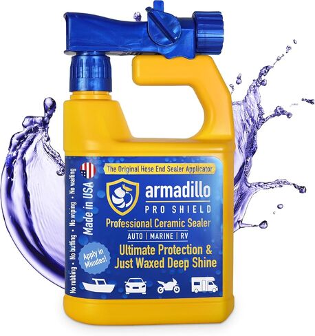 Professional Ceramic Sealer – Ultimate Protection & Just Waxed Deep Shine – Spray-On Hydrophobic Ceramic Coating for Cars, Boats & RVs – 32 oz Hose-End Sprayer in Saudi Arabia