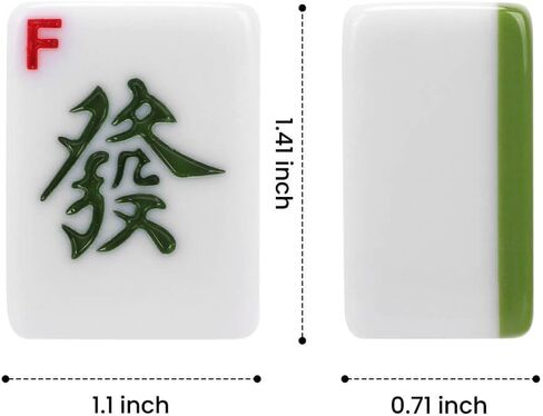 مجموعة بلاط Mahjong ، 146pcs صينية Mahjong مجموعة الجودة Mah Jong Tiles مع صندوق تخزين رائع سهل الحمل ، وتشمل التعليمات مجموعات Mah Jongg لتجمعات العائلة والأصدقاء in Kuwait