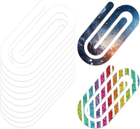 36 Pcs Bulk Jumbo Sublimation Paper Clips Blanks, 4x2 Inch Acrylic Sublimation Paperclips Blanks Large Heat Transfer, Personalized Paper Clips for Crafts, Gifts, Home, Office, School Use, Bookmarks in Kuwait