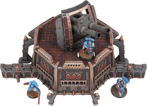 Tabletop Terrain Wall of Saints Collection, Complete Fortress Set with Artillery, Defense Walls, Double Tower, Hybrid Bunker for 28mm-32mm Wargames in Saudi Arabia