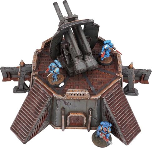 Tabletop Terrain Wall of Saints Collection, Complete Fortress Set with Artillery, Defense Walls, Double Tower, Hybrid Bunker for 28mm-32mm Wargames in Saudi Arabia