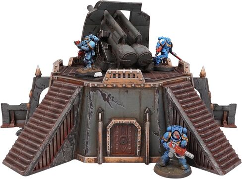Tabletop Terrain Wall of Saints Collection, Complete Fortress Set with Artillery, Defense Walls, Double Tower, Hybrid Bunker for 28mm-32mm Wargames in Saudi Arabia