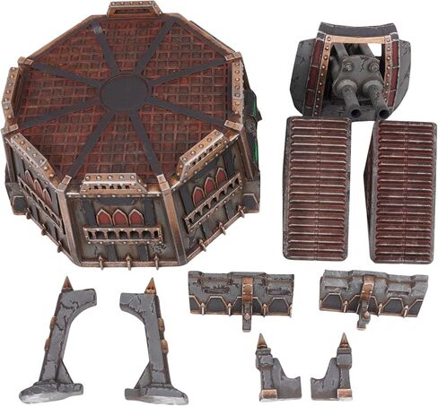 Tabletop Terrain Wall of Saints Collection, Complete Fortress Set with Artillery, Defense Walls, Double Tower, Hybrid Bunker for 28mm-32mm Wargames in Saudi Arabia