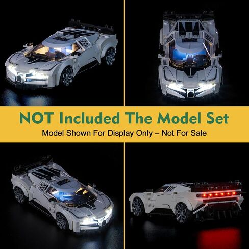 مجموعة الضوء المتوافقة مع LEGO 77237 Dodge Challenger SRT Hellcat Sports Car - لا يوجد طراز فقط الضوء ، إكسسوارات الإضاءة LED متوافقة مع LEGO 77237 in Saudi Arabia