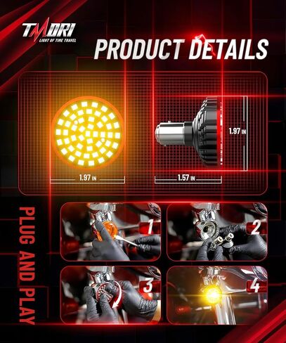 2 "1157 LED إشارات المنعطفات الخلفية الخلفية السوبر مشرق العدسة تغطي مجموعات 1986-2024 متوافقة مع هارلي ديفيدسون جولة Dyna Softail Sportster Street Glide Road Glide Iron 883 in Saudi Arabia