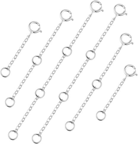 3 Pcs Necklace Extenders for Women 14K Gold Plated Necklace Extender Chain Extenders for Necklaces Anklet Bracelet Extender with Round Clasp Necklace Extension for Jewelry Making (1 2 3 Inch) in Kuwait