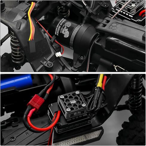 3548 1400kV محرك Outrunner بدون فرش مع AM32 80A وحدة تحكم سرعة ESC ESC بدون فرش من 1/10 ترقية الزاحف عن بُعد in Kuwait