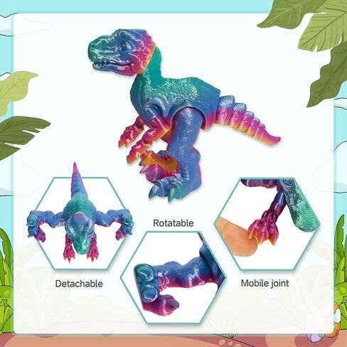 12 PCS 3D PRINED BEES Animals مجموعة ، ألعاب ثلاثية الأبعاد ، أجنحة تفكيكها-مزيج من المفاصل واللون ، ألعاب تململ للاحتفال هدايا عيد ميلاد الحيوانات الأليفة المكتبية ديكور المنزل in Saudi Arabia