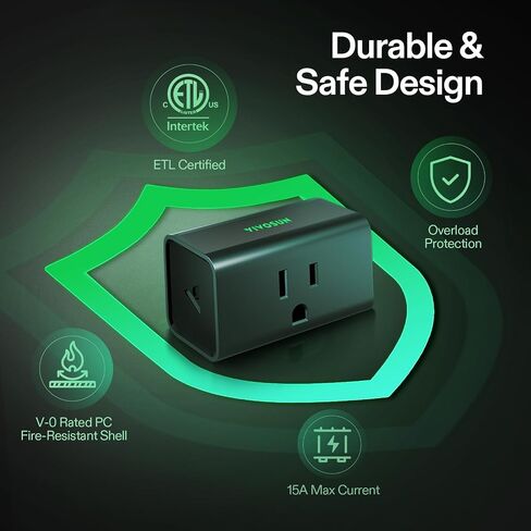 Vivosun Growhub Outlet Controller A22 مع مسبار مستشعر درجة الحرارة والرطوبة ، والسيطرة على واي فاي البيئي الذكي ، والتوصيل الذكي ، وترموستات ، 15A 1800W ، متوافق مع تطبيق Vivosun for Grow Tent in Saudi Arabia
