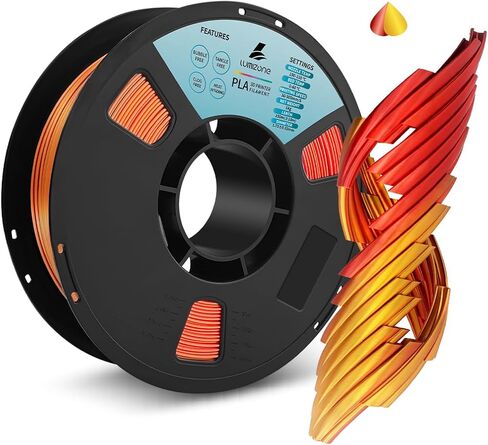 Lumizone PLA 3D Frinter Filament Pla Pla 1.75mm Wood 3D Printing Flute Dimensional Dimensional +/- 0.02mm ، 1 kg propool (2.2 £) خالية من التشابك ، خالية من الفقاعات ، مع معظم طابعات FDM ثلاثية الأبعاد (الخشب) in Kuwait