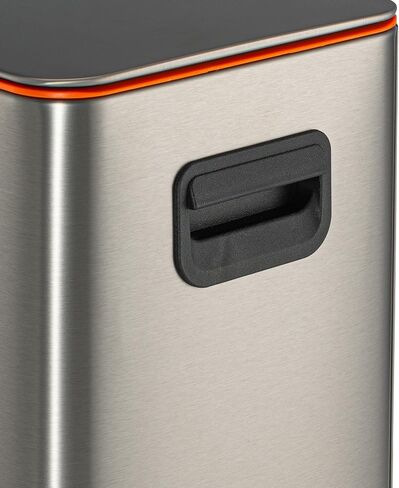 RedFactor Slim 2.6 Gallon Stainless Steel Pedal Trash Can with Soft Close Lid for Narrow Spaces – Wastebasket Bin with Removable Inner Bucket for Bathroom, Kitchen, Bedroom or Office (Copper) in Saudi Arabia