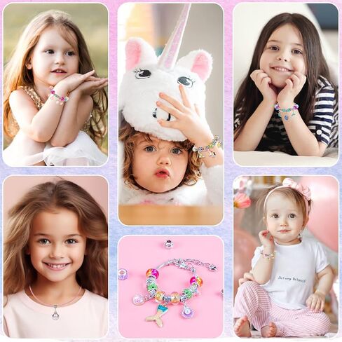Sofier Bracelet Making Kit for Girls DIY Beads Charms Set Teen Girl Gifts for Birthday Christmas Arts and Crafts Kit with Portable Organizer Box in Saudi Arabia