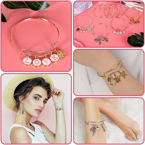 Sofier Bracelet Making Kit for Girls DIY Beads Charms Set Teen Girl Gifts for Birthday Christmas Arts and Crafts Kit with Portable Organizer Box in Saudi Arabia