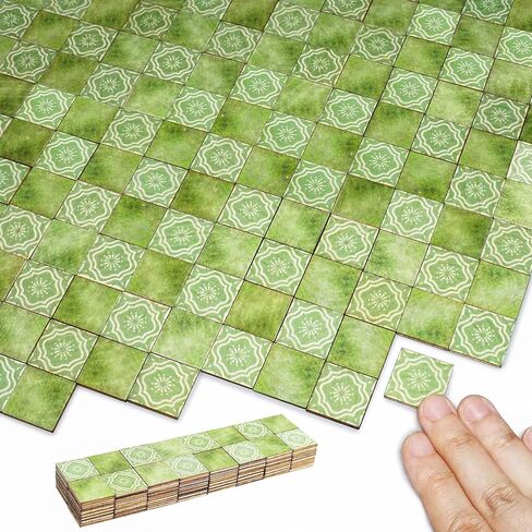 Dollhouse Flooring Tiles on 1/12 1/6 Scale Miniature Decor Accessories 32pcs Double-Sided in Kuwait