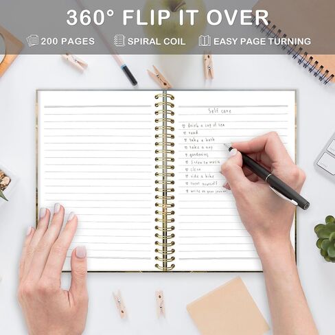 Monalet Highland Cow Cattle Gifts A5 Spiral Noteboor ، Live Like Leved the Gate Open Hardcover Daily Journal المبطنة لمكتب العمل المدرسي ، دفتر Notebosition Scottish Cows Composition 5.5x8.3 in Saudi Arabia