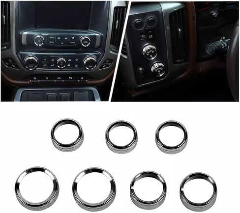 لعام 2014-2018 CHEVY SILVERADA CENTER CENTER DASH SWITTER RADIONER AIR CONFERER CONTROL CONTRING COVER COVER COVER INTORICALIS in Kuwait