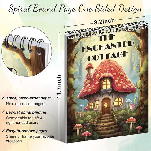 Coloring Books for Adults Relaxation Spiral Bound Printed On One Side, Coloring Book for Women with 24 Patterns One Sided Design, Mindfulness Anxiety Relief Gifts Melanin Magic in Saudi Arabia