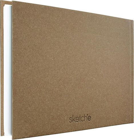 Creo Crafts A5 Square Hardcover Sketchbook – 40 Sheets / 80 Pages, 200 GSM Acid-Free Cartridge Paper – Ideal for Watercolor, Acrylic, Markers, Ink, Oil Pastels & Pencils – Khadi Cover in Kuwait