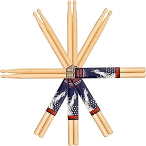 Drum Sticks, American Hickory Drumstick, Drumsticks for Drums, Baquetas para Bateria, Drum Accessories for Drums,5B Drumsticks (5B-2pack) in Kuwait