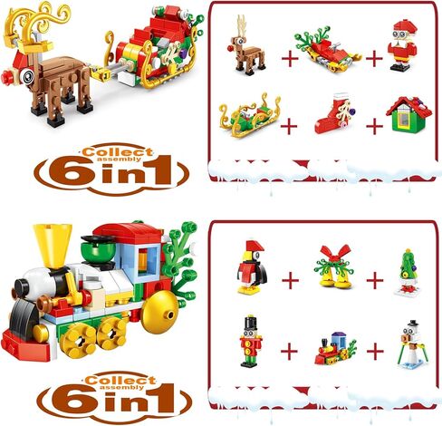 12 Packs Halloween Party Favors for Kids - 12 in 1 Halloween Building Blocks Sets, Mini Cute Bricks for Classroom Prizes Goodie Bag Fillers Birthday Gifts for Kids Boys Girls 6+ in Kuwait