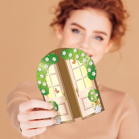 GLOBLELAND Flower Arch Door Cutting Dies Window Metal Die Cuts Brick Wall Cutting Embossing Templates for Scrapbooking Crafts Paper Cards Making in Saudi Arabia