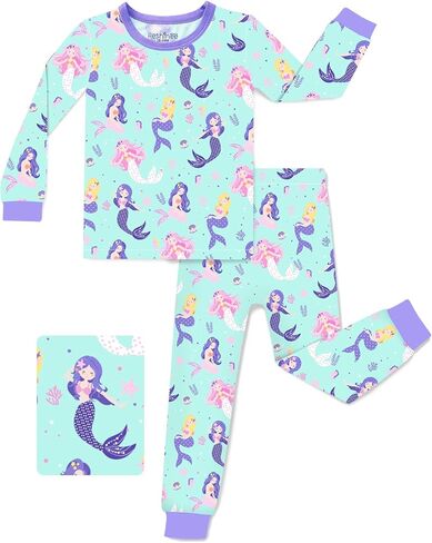 Bamboo Viscose Toddler Girls Kids Pajama مجموعات 12-18M Snug fit in Saudi Arabia