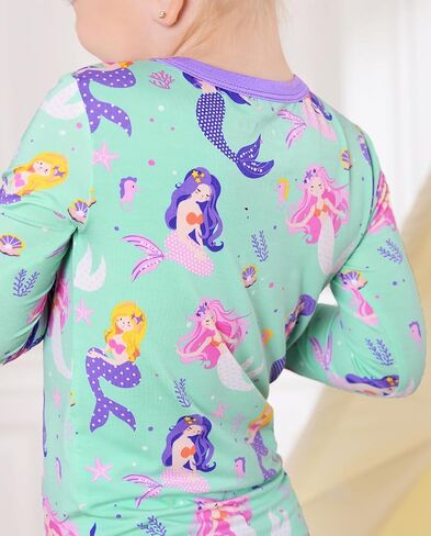 Bamboo Viscose Toddler Girls Kids Pajama مجموعات 12-18M Snug fit in Saudi Arabia
