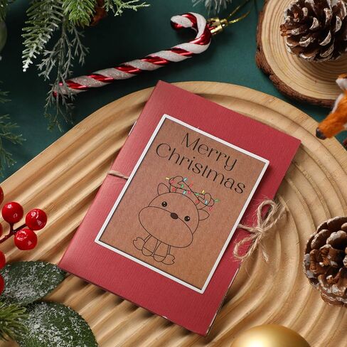 engrowtic Christmas Gift Card Book 5 فتحات هدية الأكمام البريدية لأكمام الكريسم in Saudi Arabia
