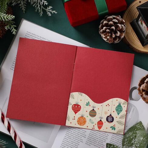 engrowtic Christmas Gift Card Book 5 فتحات هدية الأكمام البريدية لأكمام الكريسم in Saudi Arabia