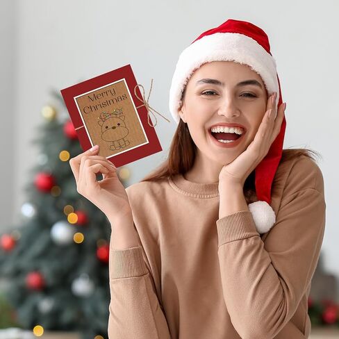 engrowtic Christmas Gift Card Book 5 فتحات هدية الأكمام البريدية لأكمام الكريسم in Saudi Arabia