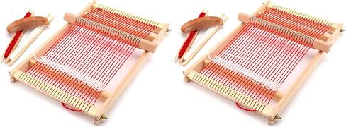 Yesland Multi-Craft Weaving Loom - Wooden Loom Large Frame Handcraft for Kids and Beginners -15.6 x 9.7 x 1.2 Inches in Kuwait