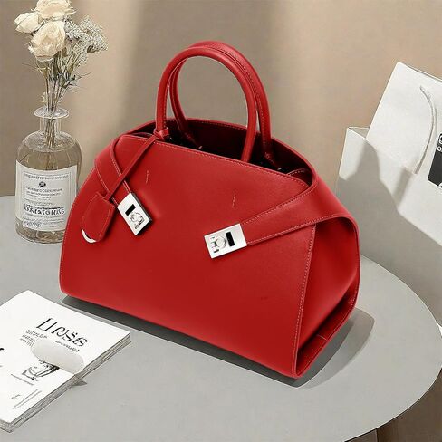 Designer Leather Tote Bags for Women: Luxury Crossbody Purses and Handbag - Trendy Top Handle Satchel Shoulder Bags for Work (Black) in Saudi Arabia