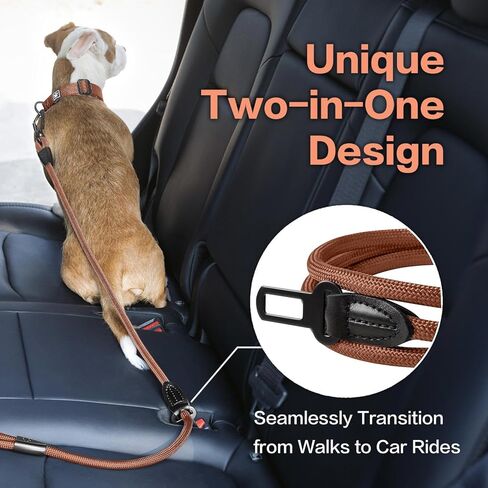 clepaws rop rop dog neash 4 ft ، 2-in-1 مقود الكلب الشاق مع مشبك حزام الأمان ، تشابك 360 درجة من الألومنيوم carabiner ، جميع الأجهزة المعدنية ، سبيكة o (دائمة الخضرة) in Saudi Arabia