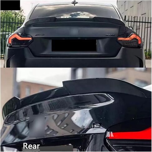 Compatible for BMW M2 G87 M240 2 Series G42 Dry Carbon Fiber Tail Fins Rear Trunk Spoiler Guide Wing Rear Wing Car Trunk Diverter(FRP Matte Black) in Kuwait