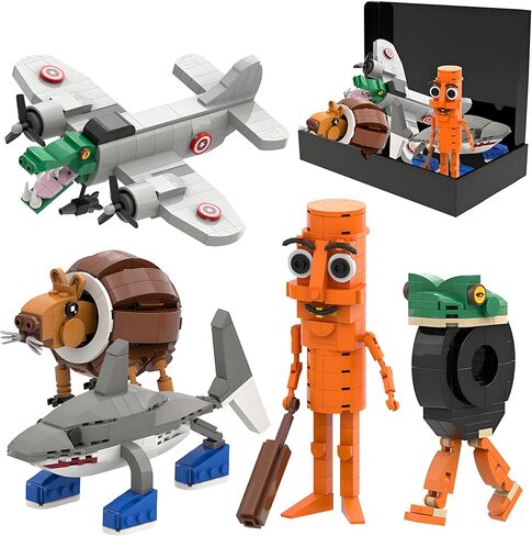 5 في 1 ألعاب البكر | 720 قطعة لبنات البكر الإيطالية | Tralalero Tralala & Tung Tung Sahur Meme Meme Kit | أعمار 6+ مجموعة البناء STEM ، ديكور المكتب هدية (صندوق هدايا) in Kuwait