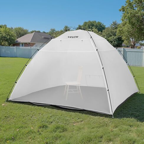 VEVOR Portable Paint Booth, Larger Spray Paint Tent with Built-in Floor & Mesh Screen & Windproof Hooks, Painting Tent Station for Furniture DIY Hobby Tool, 7.5x5.2x5.2ft Spray Paint Shelter in Kuwait