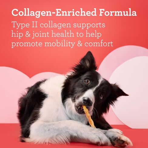 DreamBone CollaYUMS Knots Plus Collagen Chews for Dogs, 8 Count, Treat Your Dog to Rawhide-Free Chews Made with Chicken, Vegetables and Peanut Butter in Saudi Arabia