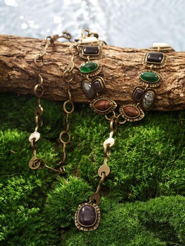 تم إنشاء Minachi Bohemian في الفيروز ذبابة Y-Necklace ، والخرز متعدد الحجم ، ومتسابق قلادة ، ومجوهرات أنيقة لذيذ للنساء in Saudi Arabia