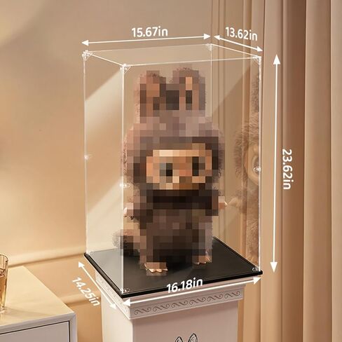 غطاء وقائي شفاف مقاوم للغبار مع خلفيات مطلية لدمى Zimomo ، وجدت أنك وتماثيل مختلفة متوسطة إلى كبيرة الحجم-علبة العرض ودرع العرض in Kuwait