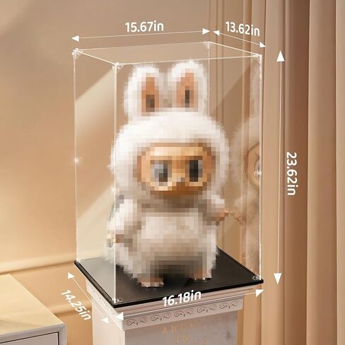 غطاء وقائي شفاف مقاوم للغبار مع خلفيات مطلية لدمى Zimomo ، وجدت أنك وتماثيل مختلفة متوسطة إلى كبيرة الحجم-علبة العرض ودرع العرض in Kuwait