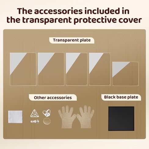 غطاء وقائي شفاف مقاوم للغبار مع خلفيات مطلية لدمى Zimomo ، وجدت أنك وتماثيل مختلفة متوسطة إلى كبيرة الحجم-علبة العرض ودرع العرض in Kuwait