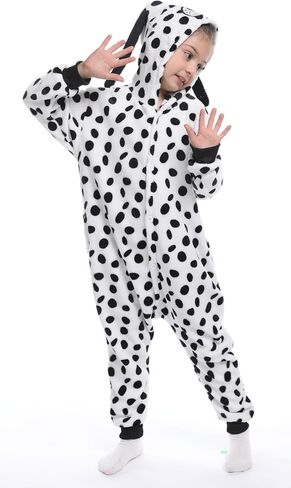 Unisex Kids Animal Onesie Pajamas Children Flannel Halloween Cosplay Costume Homewear Sleepwear for Boys Girls Gift in Saudi Arabia