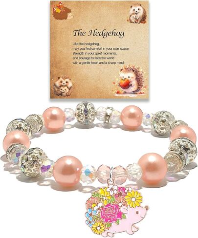 Hedgehog Gifts for Hedgehog Lovers Hedgehog Bracelet Jewelry Inspiration Gift for Women Daughter Granddaughter Birthday Gifts in Kuwait