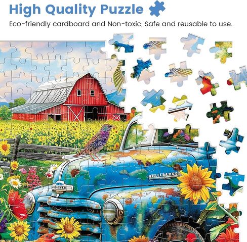 الألغاز 300 قطعة للبالغين | Eiffel Tower Jigsaw Buzzles | معاد تدويره Cardboar Jigsaw Buzzles 300 قطعة | تحدي النشاط العائلي فكرة هدية رائعة لأصدقاء العائلة | 20.5 × 15 بوصة in Kuwait